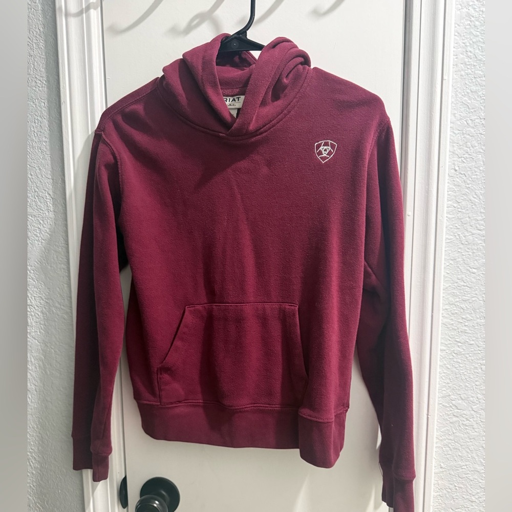 Ariat Maroon Hoodie – Girls L (12)